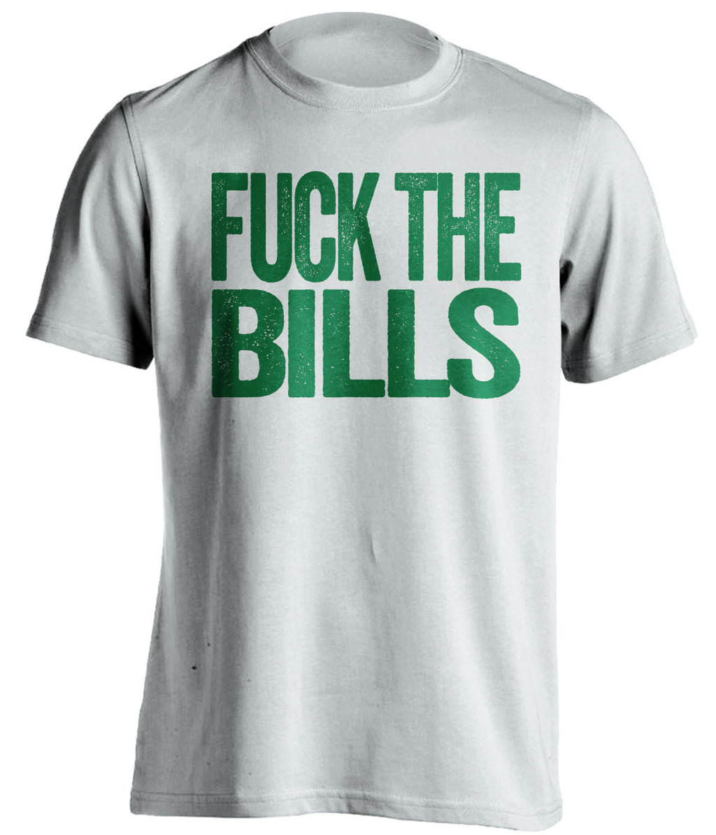 FUCK THE BILLS New York Jets white Shirt