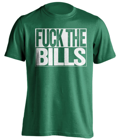 FUCK THE BILLS New York Jets green TShirt