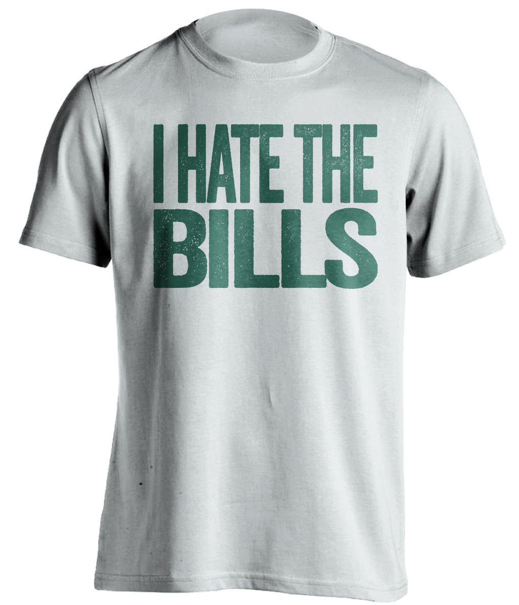i hate the bills new york jets white tshirt