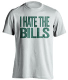 i hate the bills new york jets white tshirt