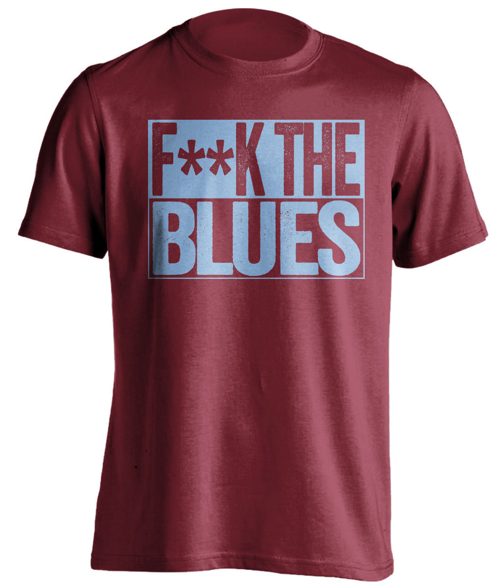 F**K THE BLUES Aston Villa FC red TShirt