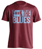 F**K THE BLUES Aston Villa FC red TShirt
