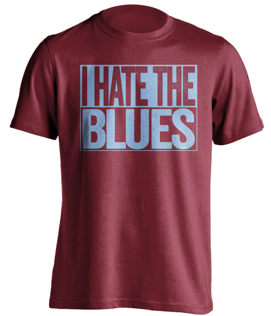 I Hate The Blues Aston Villa FC red TShirt