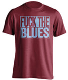 FUCK THE BLUES Aston Villa FC red TShirt