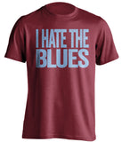 I Hate The Blues Aston Villa FC red Shirt