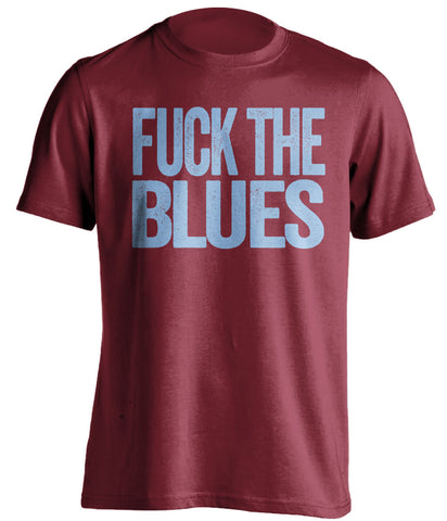 FUCK THE BLUES Aston Villa FC red Shirt