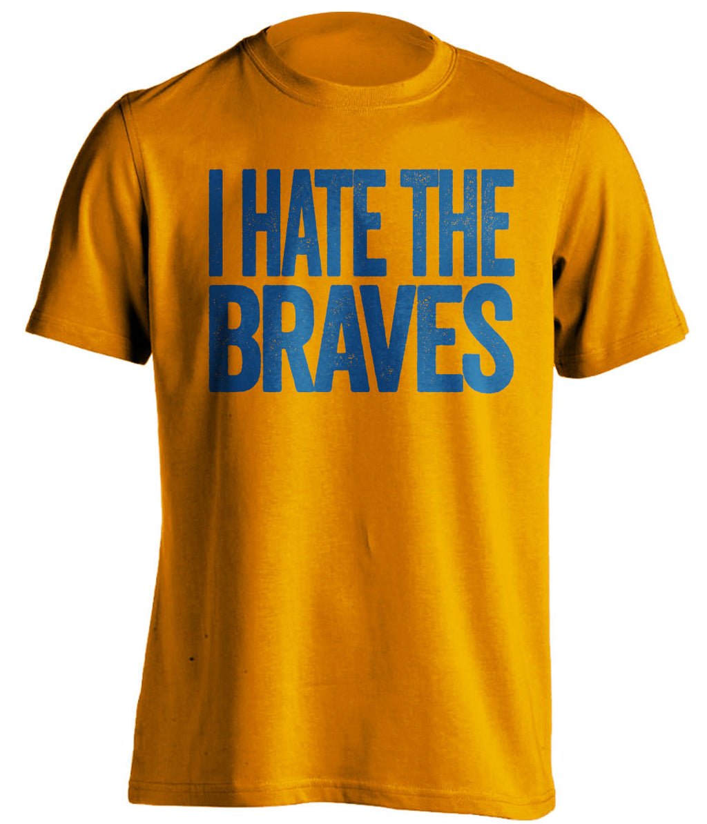 i hate the braves new york mets orange tshirt