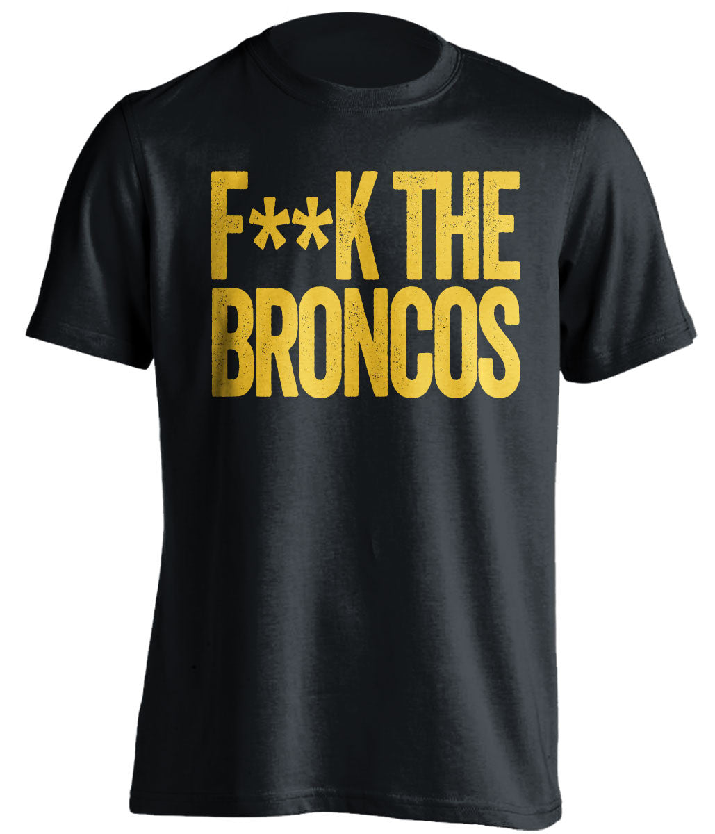 F**K THE BRONCOS Green Bay Packers black Shirt