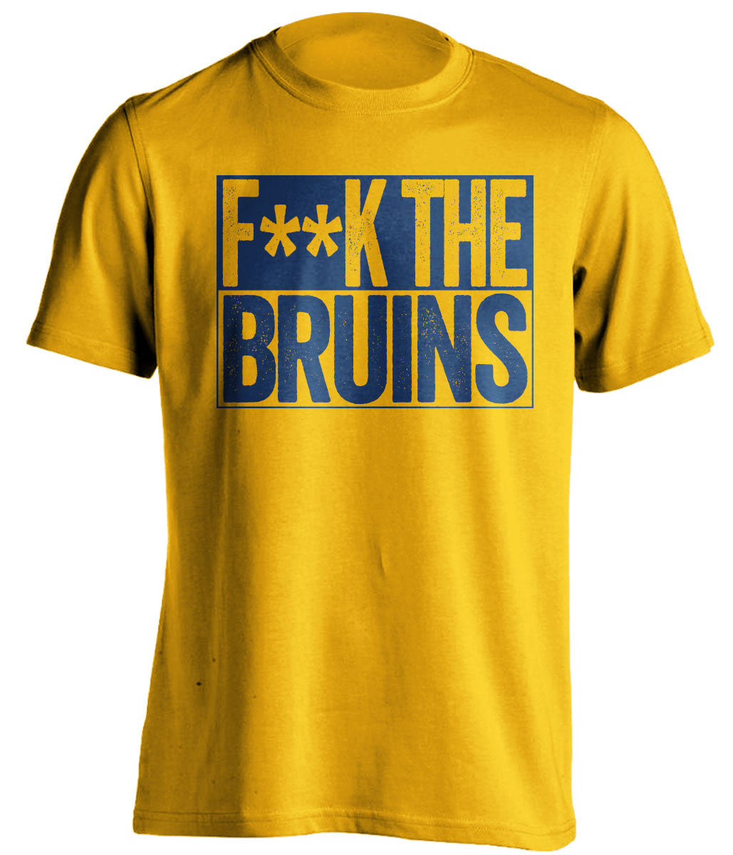 f**k the bruins buffalo sabres gold shirt