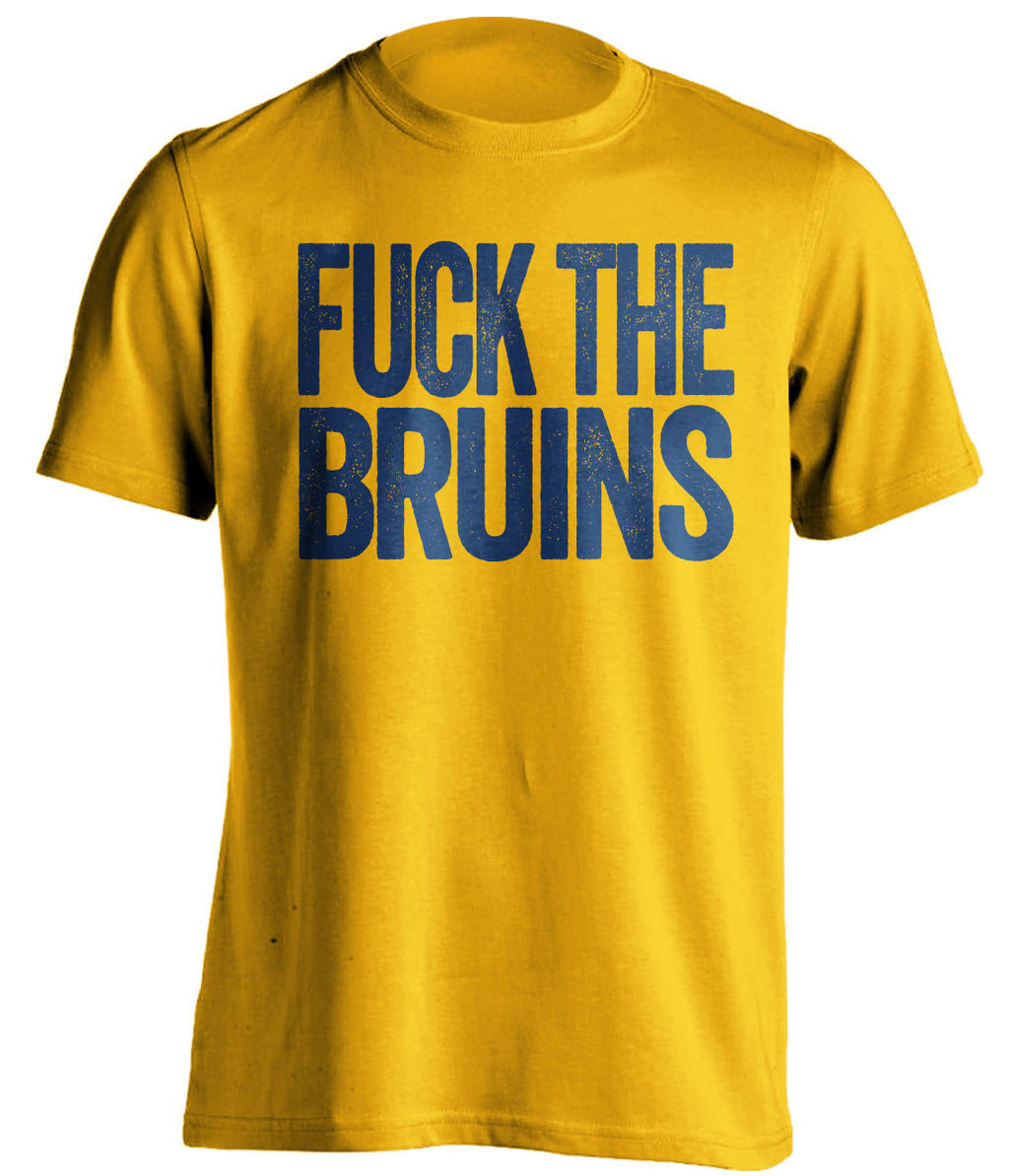 fuck the bruins buffalo sabres gold tshirt