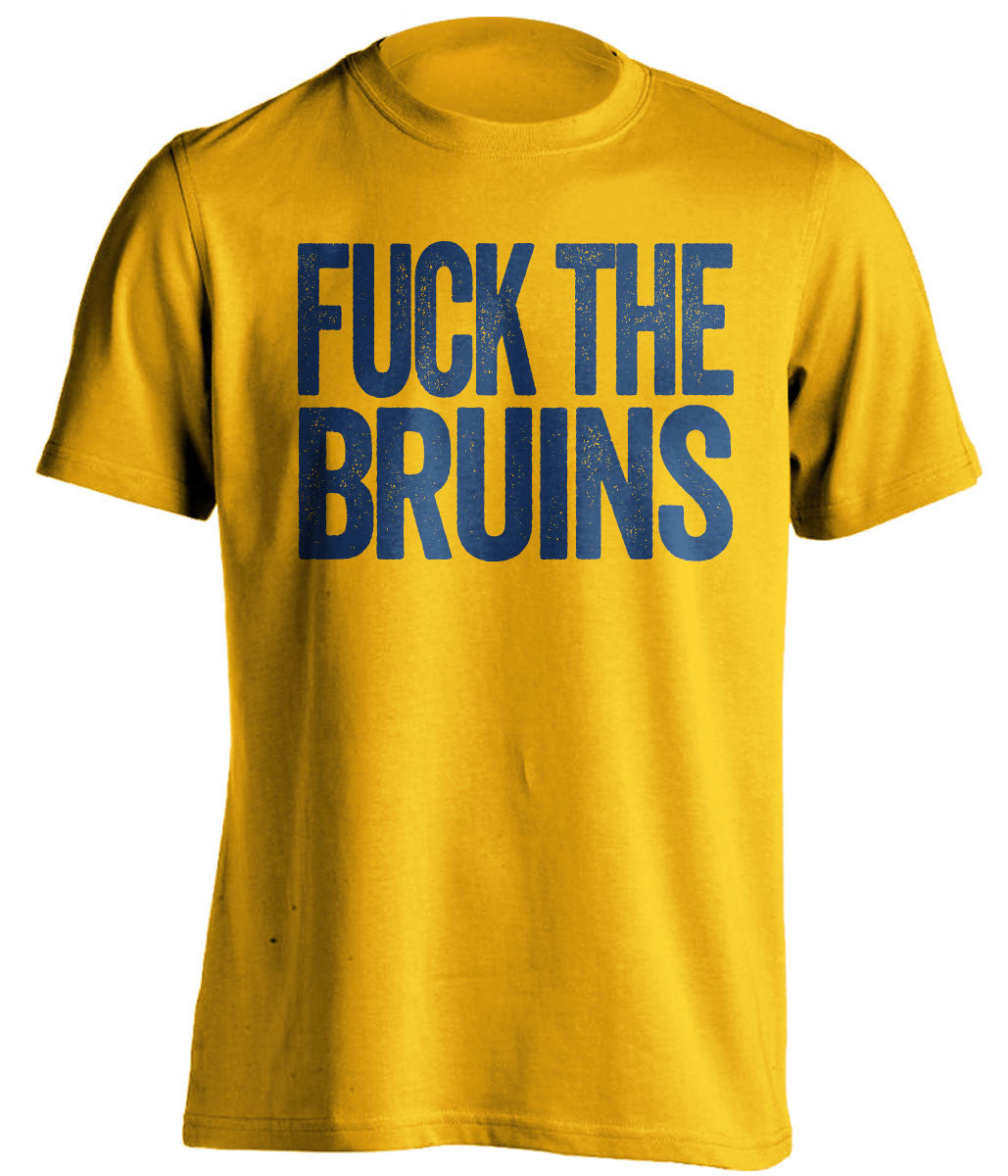 fuck the bruins buffalo sabres gold tshirt