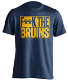 f**k the bruins buffalo sabres blue shirt