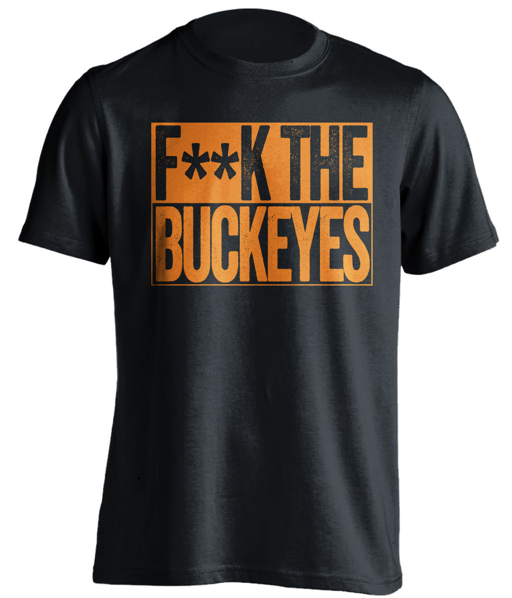 f**k the buckeyes illinois illini black shirt