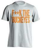f**k the buckeyes illinois illini white tshirt