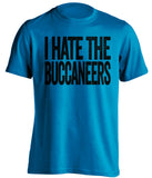 i hate the buccaneers carolina panthers blue black tshirt