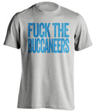 fuck the buccaneers carolina panthers grey tshirt