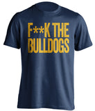 f**k the bulldogs georgia tech jackets blue tshirt