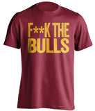 f**k the bulls cleveland cavaliers red tshirt