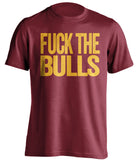 fuck the bulls cleveland cavaliers red tshirt