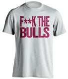 f**k the bulls cleveland cavaliers white tshirt