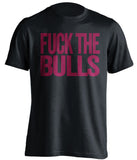 fuck the bulls cleveland cavaliers black tshirt