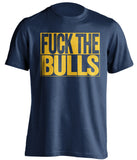 fuck the bulls indiana pacers blue shirt