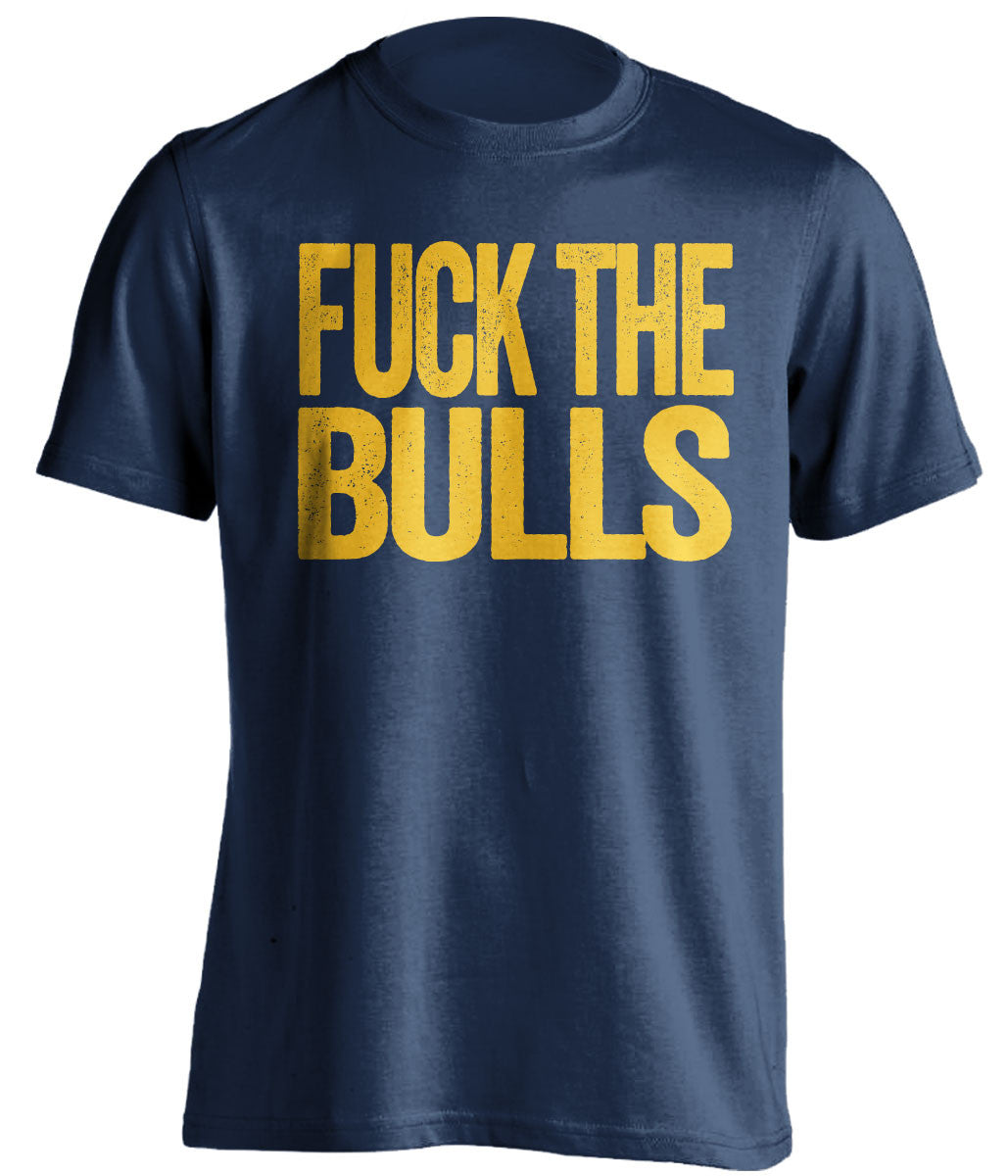 fuck the bulls indiana pacers blue tshirt