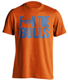 f**k the bulls new york knicks orange tshirt