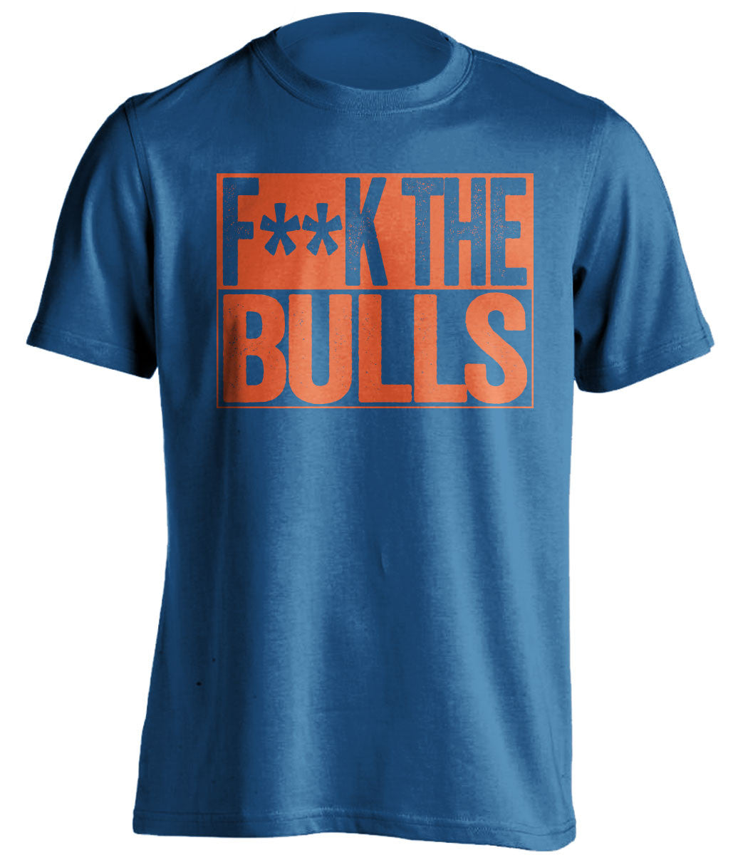 f**k the bulls new york knicks blue shirt