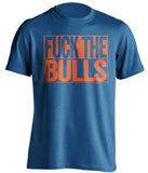 fuck the bulls new york knicks blue shirt
