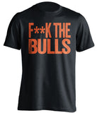 f**k the bulls new york knicks black tshirt