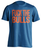 fuck the bulls new york knicks blue tshirt