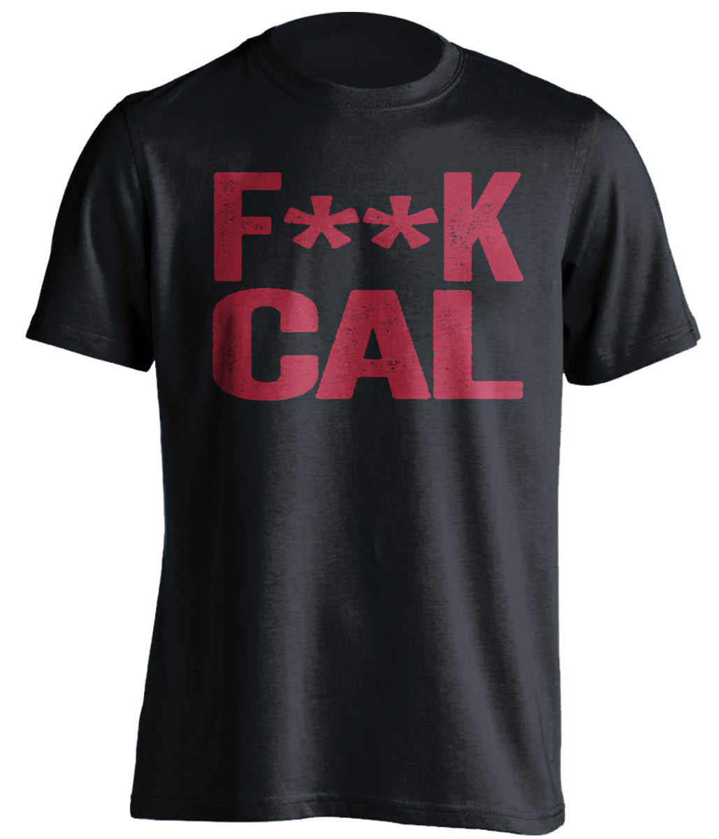 f**k cal stanford cardinals black tshirt