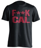 f**k cal stanford cardinals black tshirt