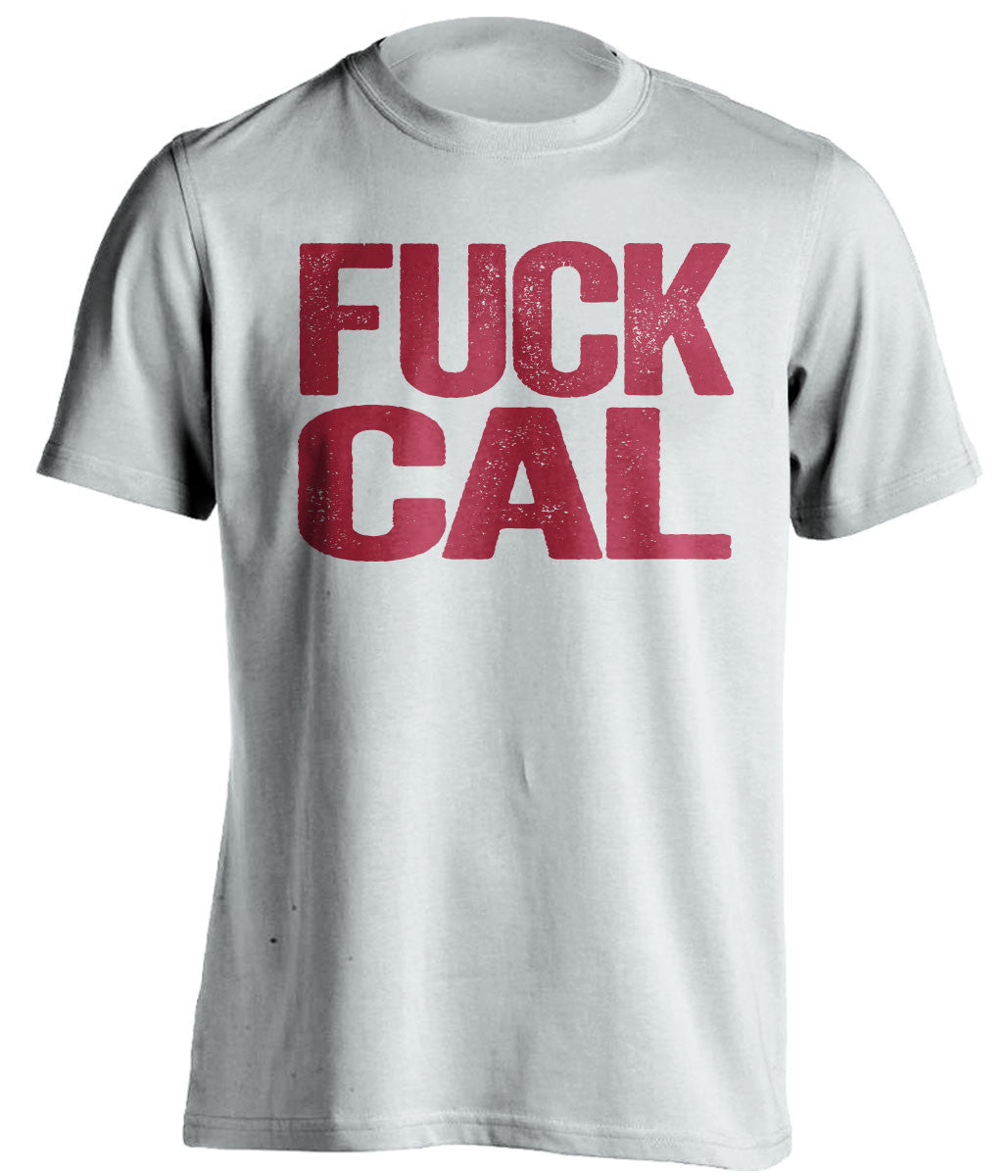 fuck cal stanford cardinals white tshirt