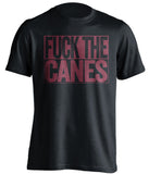 fuck the canes florida state seminoles black shirt