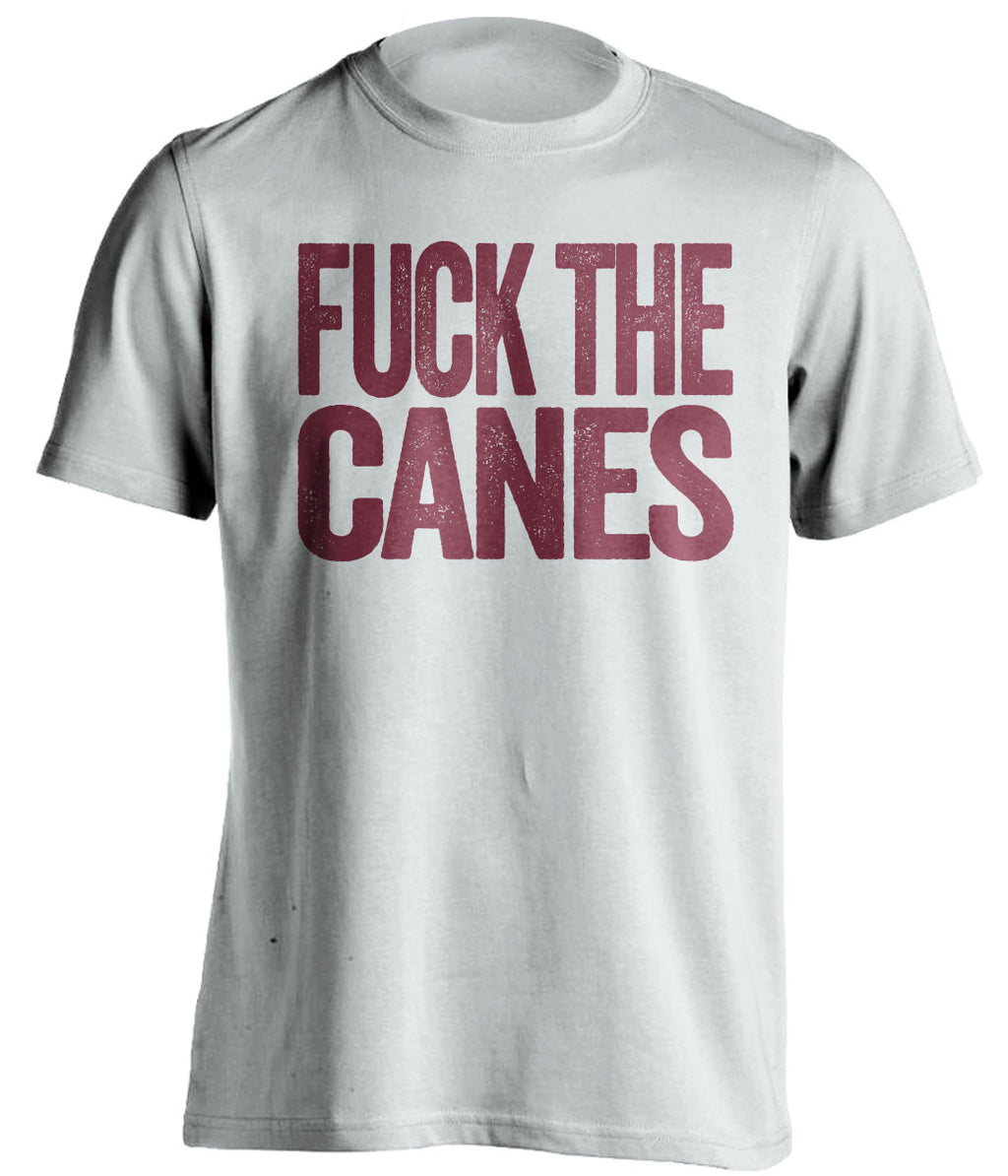 fuck the canes florida state seminoles white tshirt