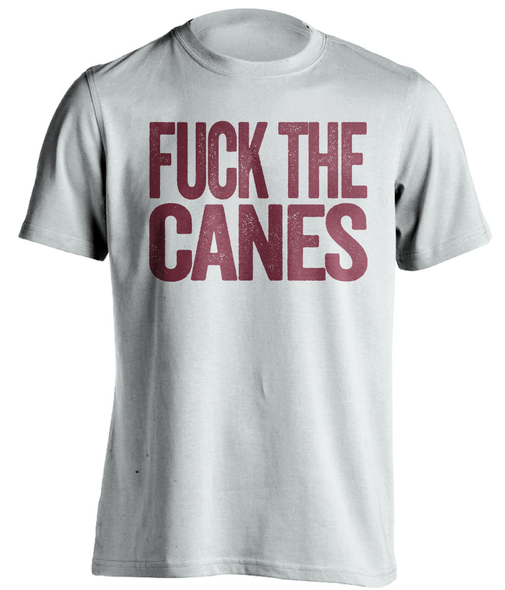 fuck the canes florida state seminoles white tshirt