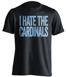 i hate the cardinals kansas city chiefs black tshirt