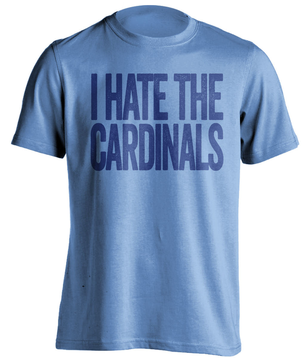 i hate the cardinals kansas city chiefs blue tshirt
