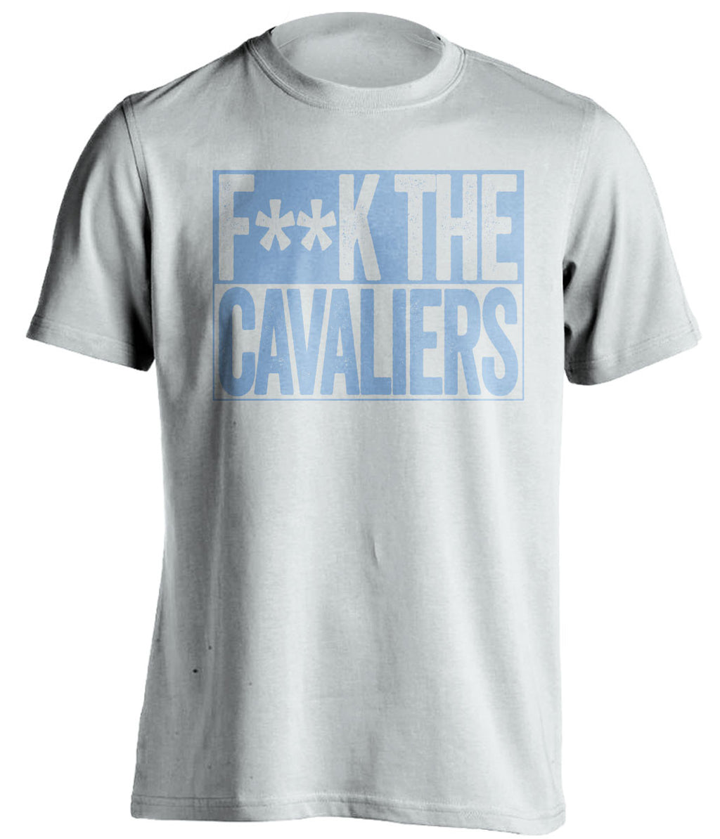 f**k the cavaliers unc tarheels white shirt