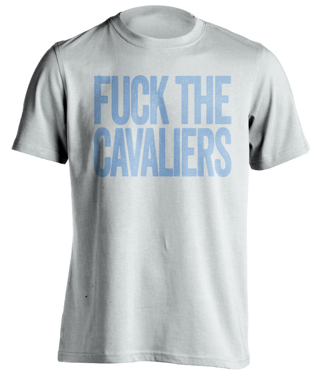 fuck the cavaliers unc tarheels white tshirt