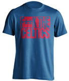 f**k the celtics philadelphia sixers blue shirt