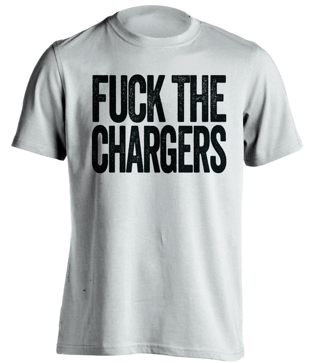 fuck the chargers oakland raiders white tshirt