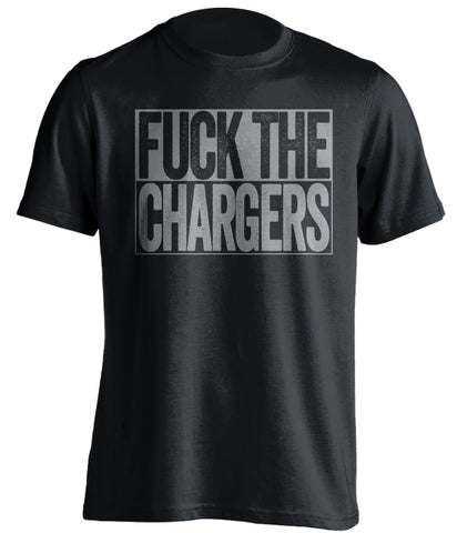 fuck the chargers oakland raiders black shirt