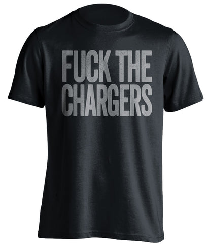 fuck the chargers oakland raiders black tshirt