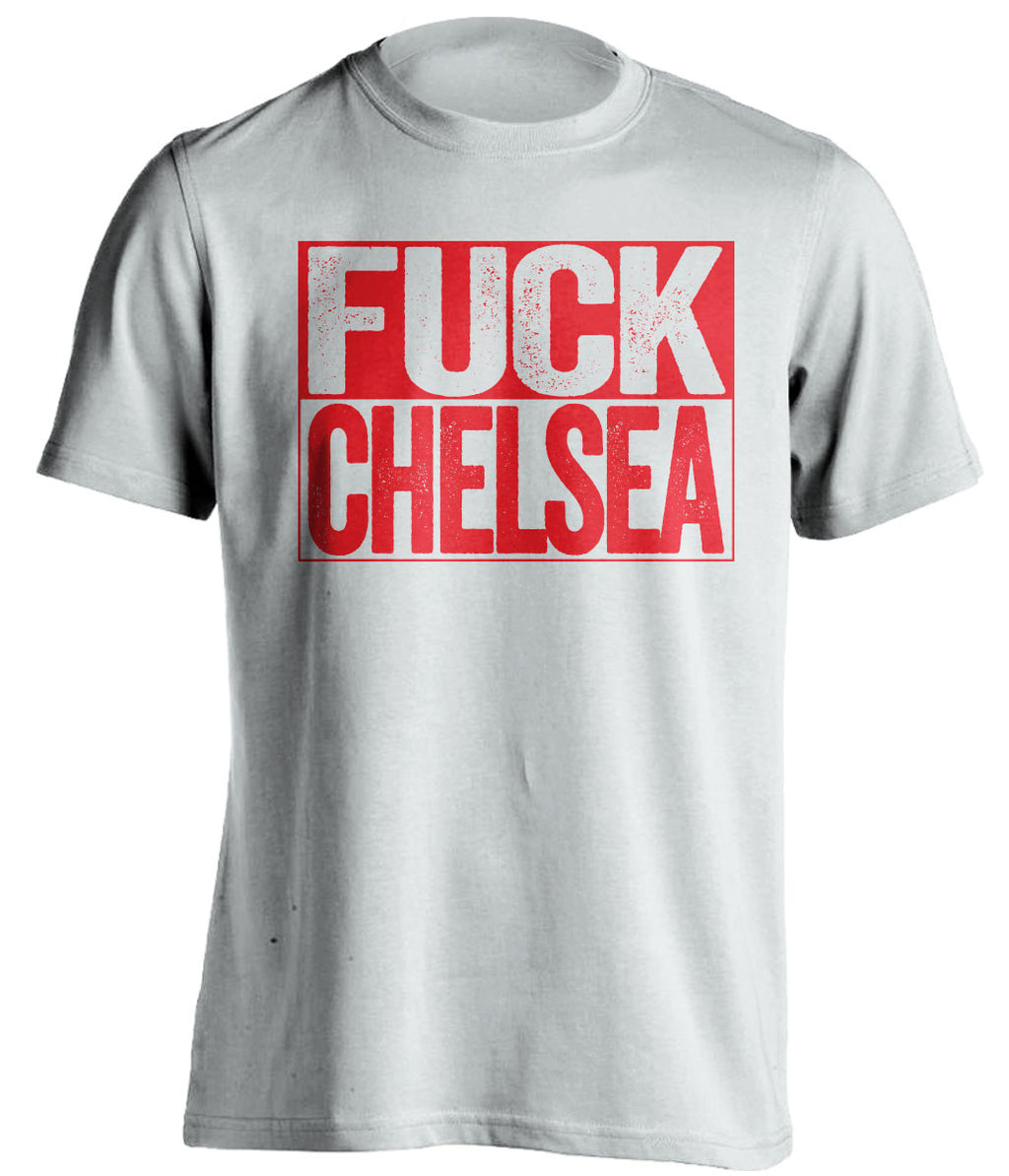 FUCK CHELSEA Arsenal FC white TShirt