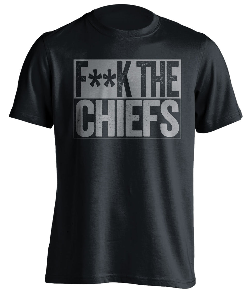 fuck the chiefs dallas cowboys censored fan black tshirt