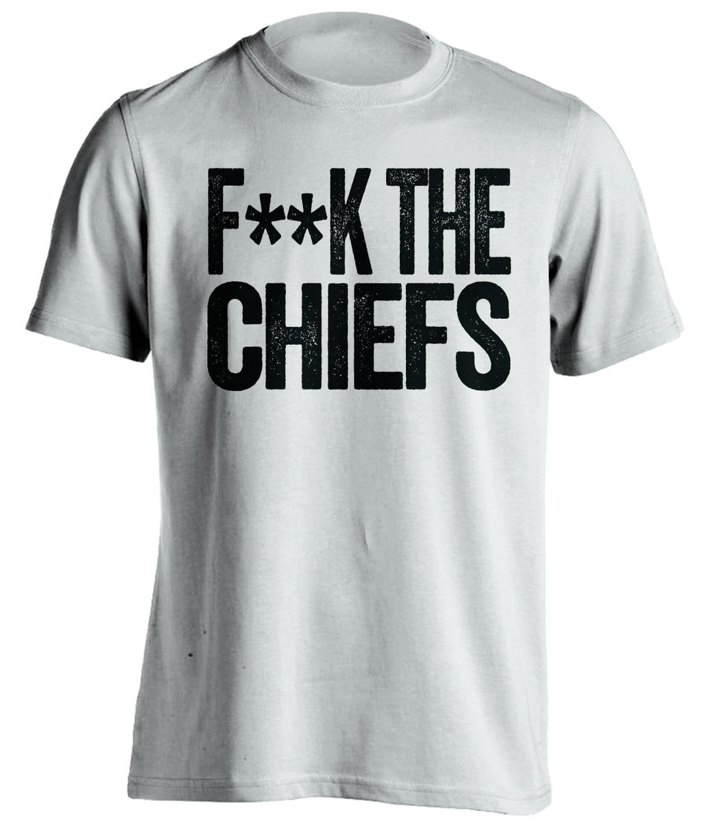 f**k the chiefs oakland raiders white tshirt