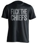 fuck the chiefs oakland raiders black tshirt